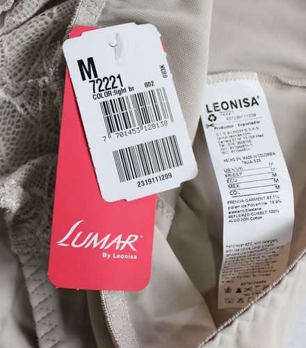 Lumar By Leonisa Women's Classic Soft Control Panty ZG3 Cafe Claro Medium NWT - Picture 3 of 4