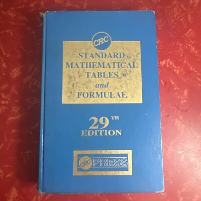 CRC Standard Mathematical Tables and Formulae 29th Ed Beyer Vintage Hardcover