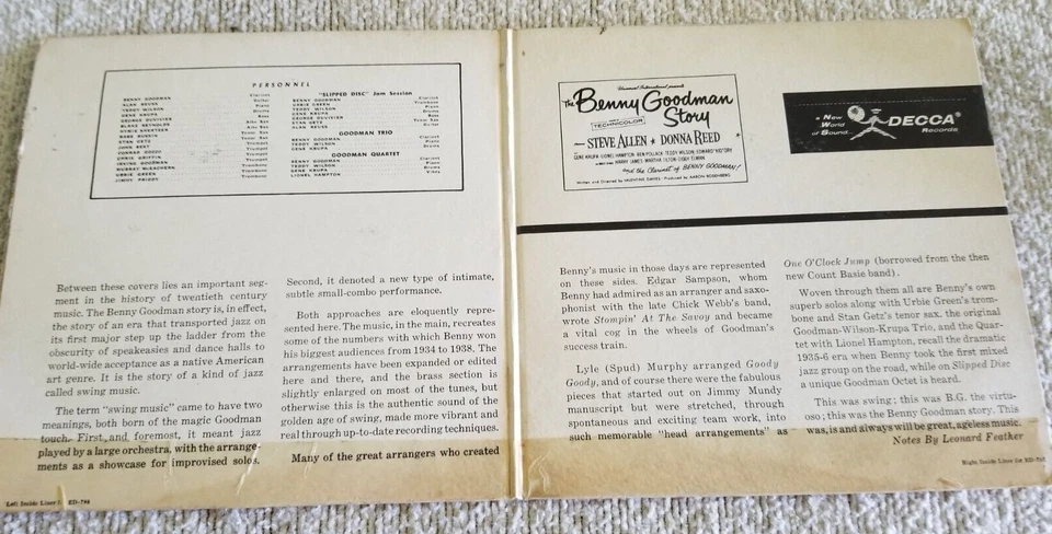 Benny Goodman Story (Part 2) Decca – ED-798 - 2 × Vinyl, 7", 45 RPM, EP 1956 Foto 2 de 4