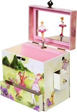 Enchantmints Ballerina Jewelry Box for Girls Two Time TuTu Ballerina Spins