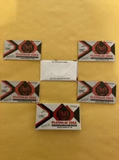 5 Double Edge Razor Blades, Iguetta Stainless Steel with Platinum Edge (grey)