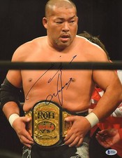 Tomohiro Ishii Signed 11x14 Photo BAS COA New Japan Pro Wrestling ROH Autograph