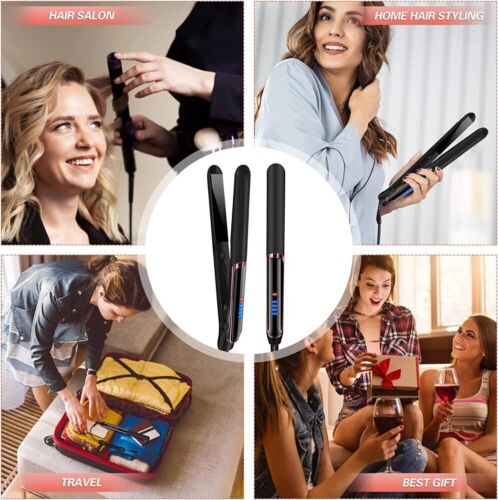 2in1 Profi Keramik Curl Straight Lockenstab Haarglätter Glätteisen Lockenwickler - Bild 11 von 12