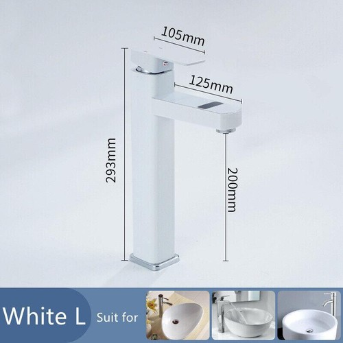 Touch LED Digital Temperature Display Basin Faucet Hot Cold Mixer Non-Electric - Picture 13 of 15
