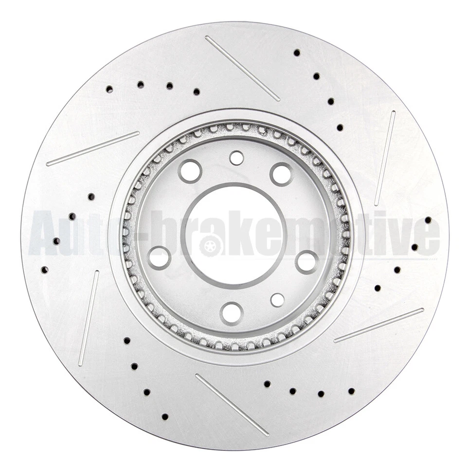 Front Rear Drill Slotted Brake Rotors For Ford Fusion Lincoln MKZ Mazda 6 Milan Foto 4 de 4