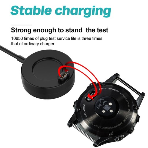 Charger Dock USB Charging Cable Lead For Garmin Fenix 5X 6X 5S 6S Vivoactive 3 - Zdjęcie 6 z 10
