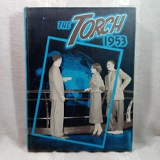 1953 The Torch Black Yearbook Spring Hill College University Vintage Memorabilia