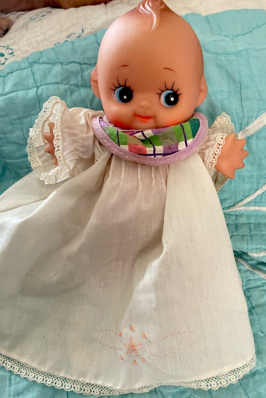 Vintage 8” Kewpie Doll Soft Rubber Vinyl  Baby Doll