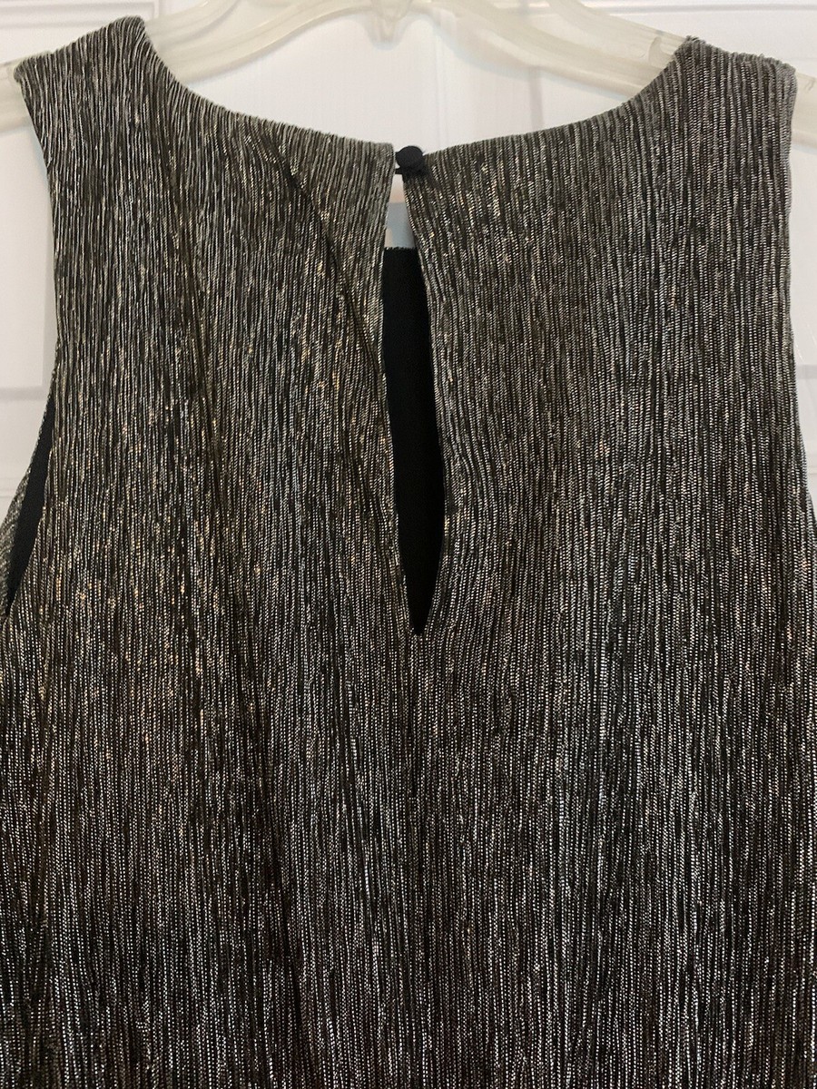 banana republic metallic high low dress Metallic Dress