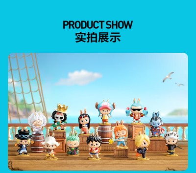 New POPMART THE MONSTERS×One Piece Series Blind Box Figure toy gift
