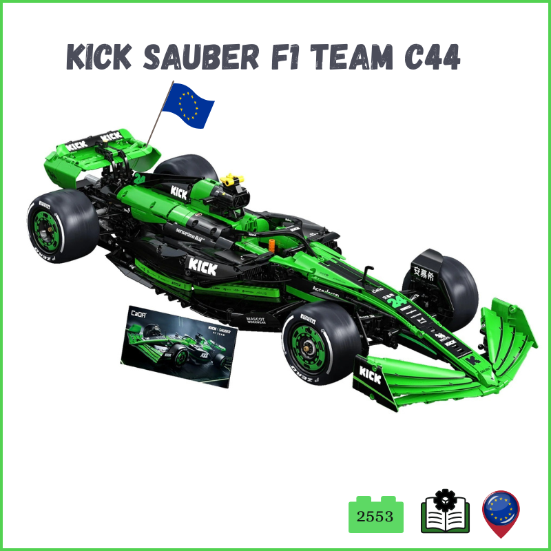 CaDA C64010 Kick Sauber F1 Team C44 Building Blocks Set 2553pcs