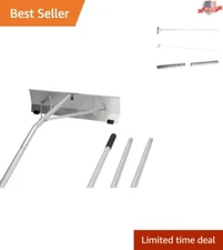 21' Roof Snow Rake with 24" Blade - Lightweight Aluminum for Easy Maneuvering