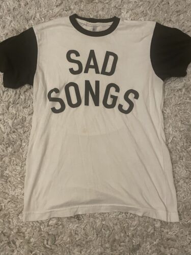 Stay Home Club Sad Songs Ringer T-Shirt Small Blac