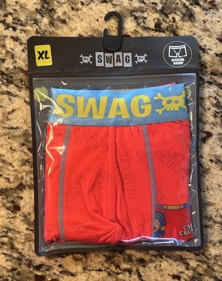 SWAG Cap n Crunch Boxer Brief Mens XL Red Stretch Underwear Lightweight NWT