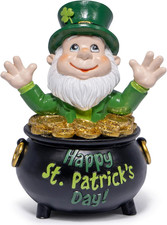 St Patrick'S Day Gnome Decoration Beard Elf for St Patricks Day Home Table Figur