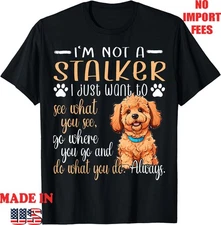 Mini Golden Doodle Personal Stalker Dog Mini Goldendoodle T-Shirt, Kid Adult Tee