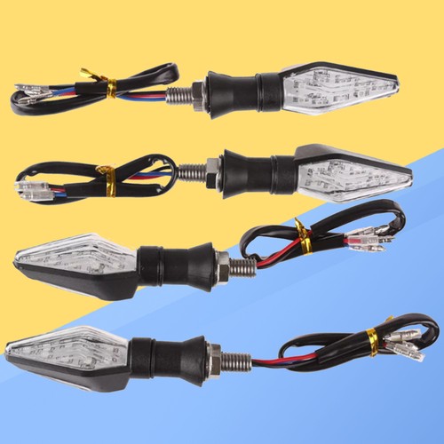 4 Pcs Motorcycle Bike LED Turn Signal Light Indicator for SUVs Grand Yellow - Picture 9 of 11