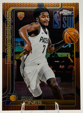 Kam Jones 2025-26 Topps Chrome RC Basketball Refractor #289 Indiana Pacers
