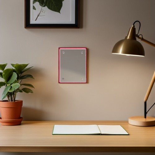  Cornice portafoto acrilica da appendere a parete trasparente orizzontale verticale galleggiante - Foto 5 di 12