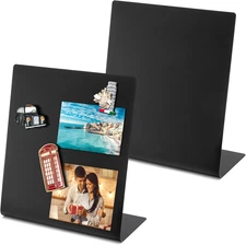 2 Pack Magnetic Bulletin Board Easel Stand 11 X 9.8" Metal Tabletop Memo Display
