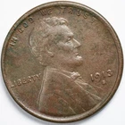 1913-S Lincoln Wheat Penny Cent San Francisco Mint Extremely Fine (XF) Damaged