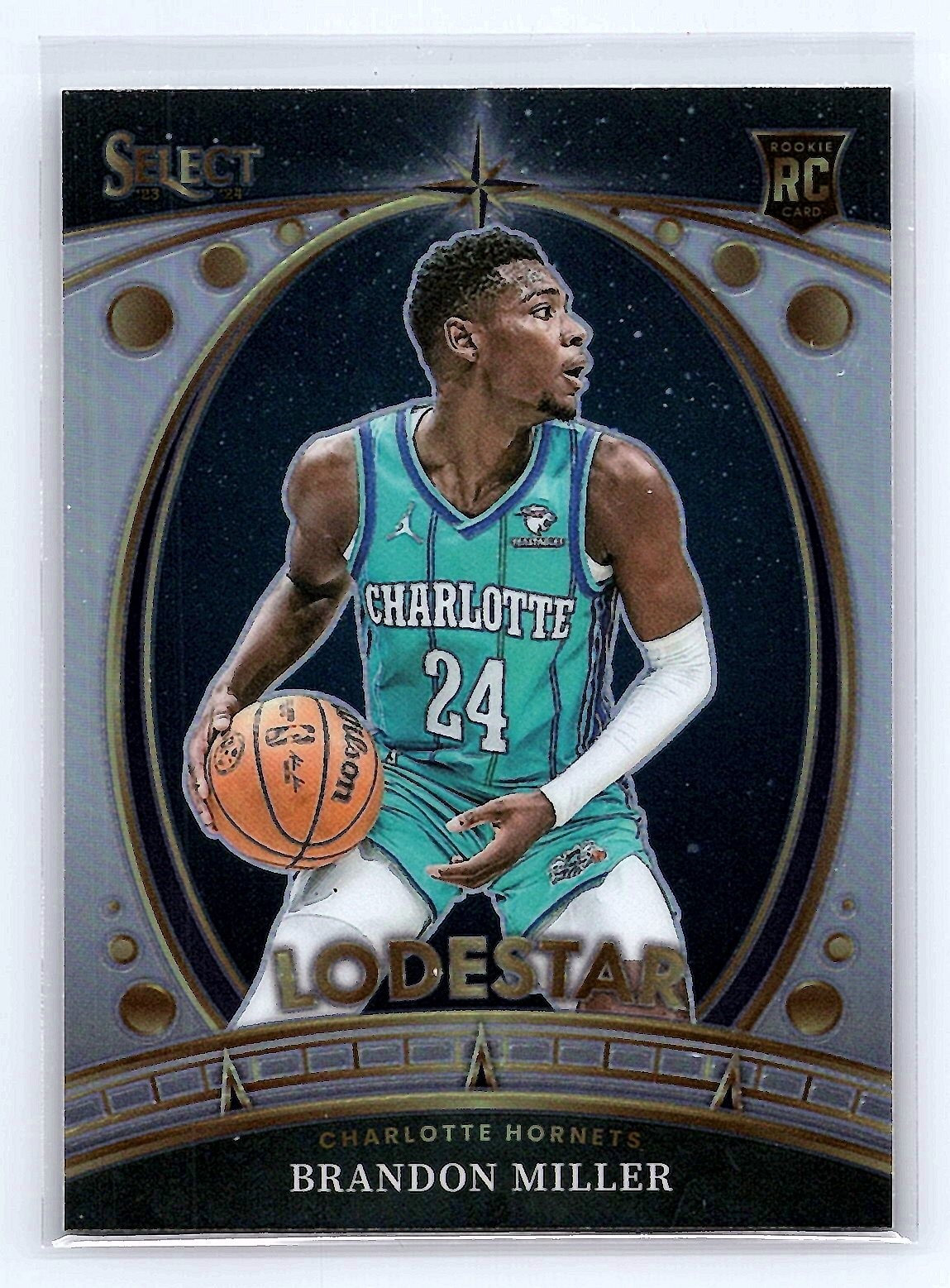 Brandon Miller 2023-24 Panini Select #3 Lodestars Silver Prizms Rookie *