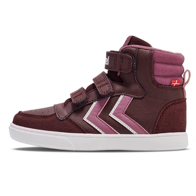 Hummel Sneaker Stadil Pro High Jr Unisex Kinderschuhe Klett rot 215386 3404 SALE
