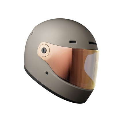 John Doe JD/ONE Frozen Titanium Integral Motorrad Helm Gr. L - Grau Matt