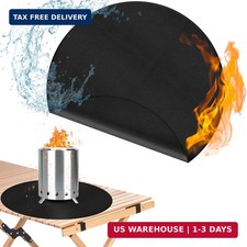 20 Inch Tabletop Fire Pit Mat Three-Layer Fireproof Heat Resistant