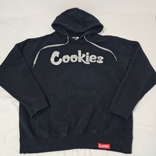 Cookies Men's Black Large Logo Hoodie