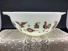 Vintage Pyrex 443, 2 1/2qt Early American Cinderella Mixing/Baking Bowl