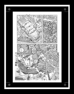 Scott Kolins Flash #177 Rare Production Art Pg 10 Monotone