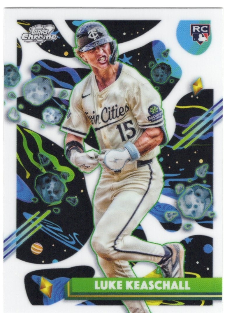 2025 Topps Chrome Cosmic - Luke Keaschall White Hole Short Print #153