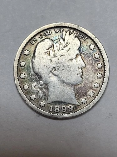 1899 Barber Quarter MOST OF LIBERTY !!