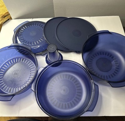 NEW Tupperware TupperWave Stack Cooker Set, Navy Blue
