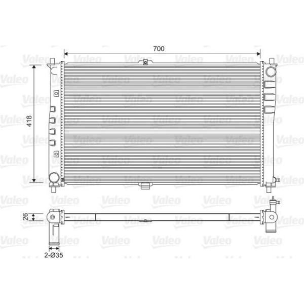Valeo 701602 KüHler MotorküHlung FüR KIA Carnival Grand UP FL GQ VQ-image