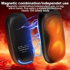 2 Pack Electric Hand Warmers Rechargeable Magnetic 3 Settings Fast Heating Gifts