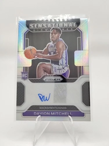 2021-22 Panini Prizm - Sensational Signatures Davion Mitchell Silver (AU, RC)