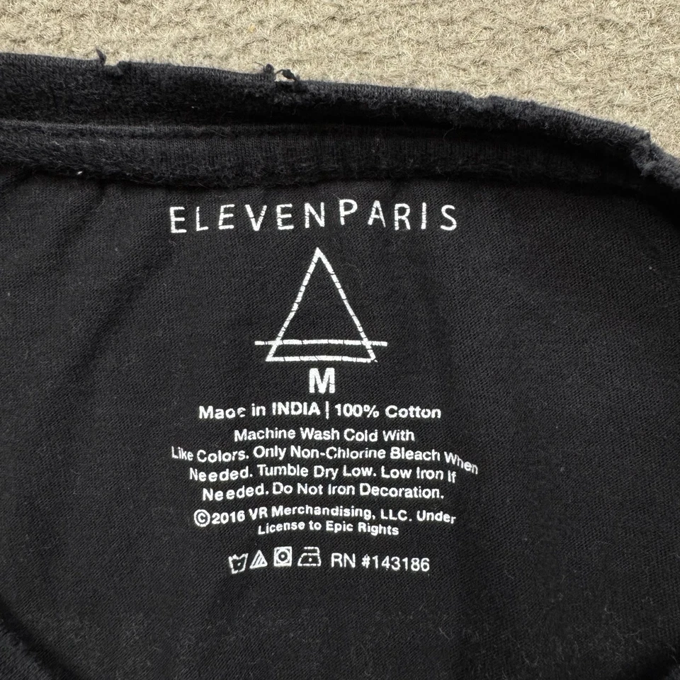 Camiseta gráfica Scorpions Elevenparis para hombre talla M negra manga corta banda rock Foto 2 de 4