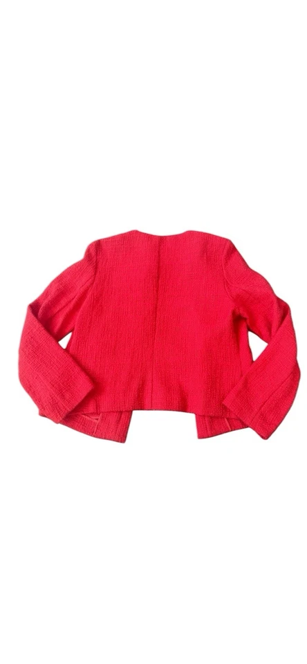 Blazer Alfani talla 10 rojo con herrajes dorados 100 algodón Foto 2 de 4