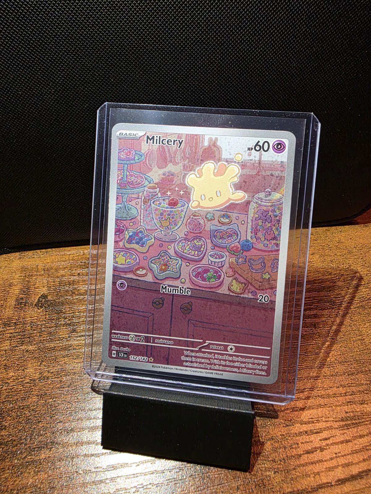 Pokemon TCG Milcery 152/142 SV07 Stellar Crown Illustration Rare Holo English
