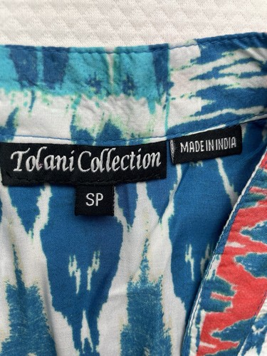 Tolani Collection Short Sleeve Button Front Shift Dress Size SP - Picture 2 of 6
