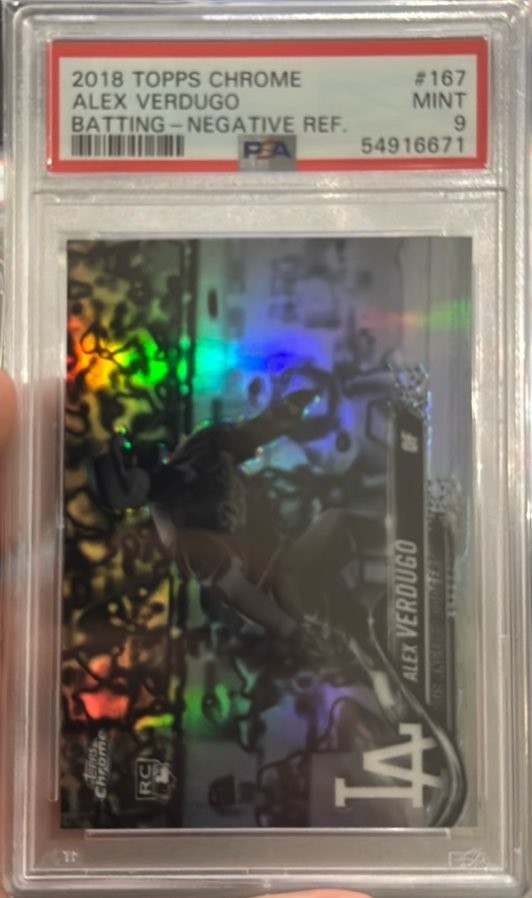 2018 Topps Chrome #167 Alex Verdugo Negative Refractor