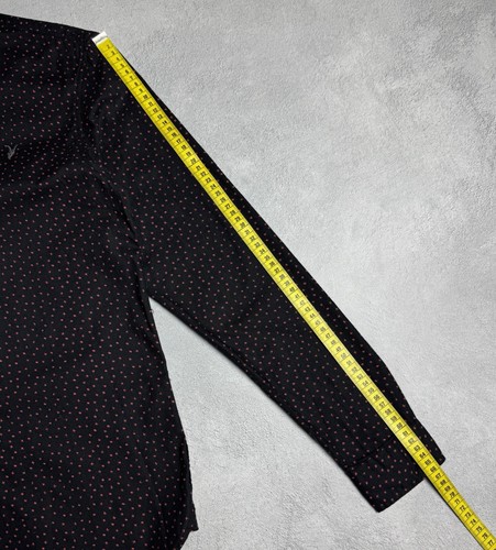 Allsaints Solar LS Black/Red Mens Long Sleeve Button Shirt Size XS/S - Picture 15 of 15