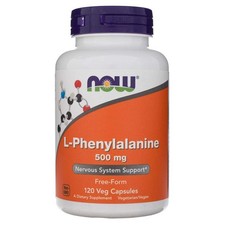 NOW FOODS L-Phenylalanin L-Phenylalanine 500mg 120 Veg. Kapseln Aminos&auml;ure