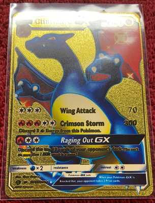 Pokemon Charizard GX 250HP Gold Foil Card SV49 / SV94, RARE (1603