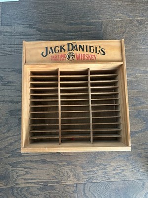 VINTAGE JACK DANIELS CD/CASSETTE TENNESSEE WHISKEY WOOD DISPLAY RETAIL BOX