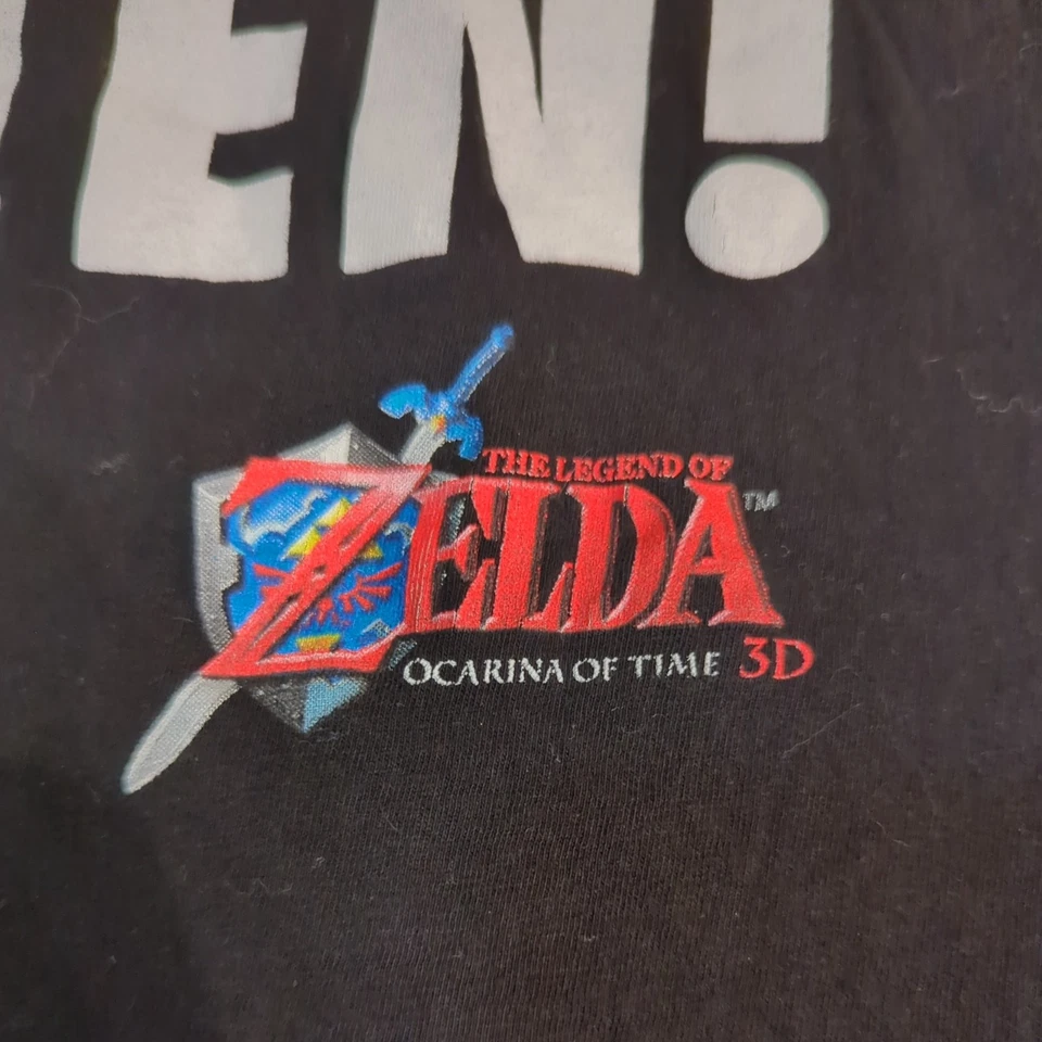 Legend Of Zelda Ocarina Of Time 3D Nintendo Navi Tee Hey! ¡Escucha! Niñas 3ds 2014 Foto 2 de 4