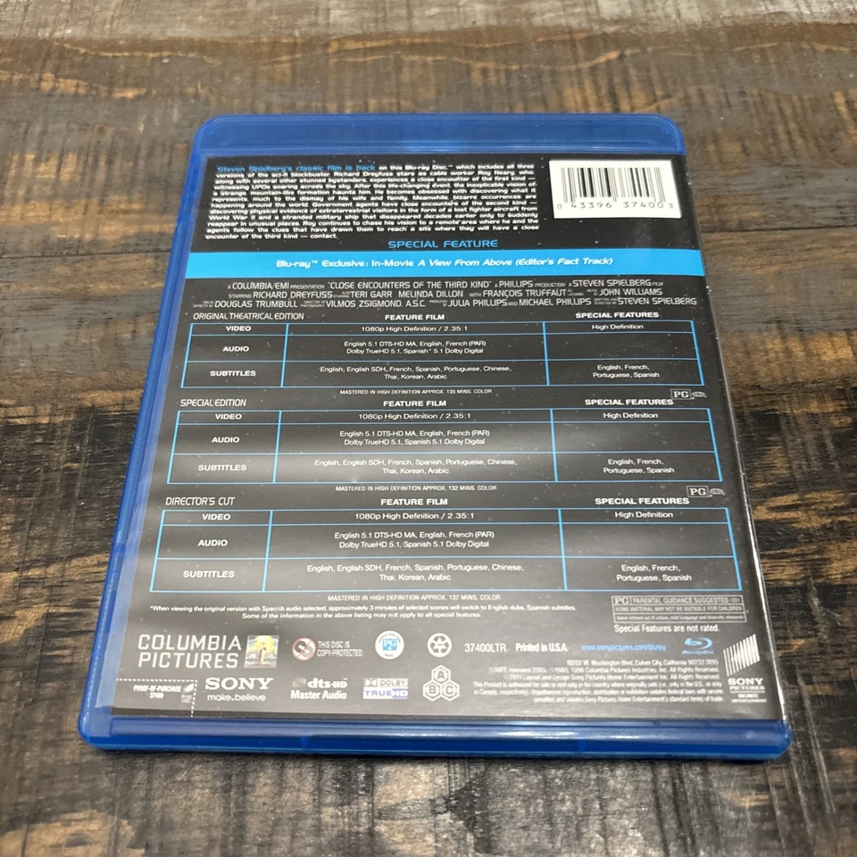 Close Encounters of the Third Kind (Blu-ray, 1977) - Image 2 of 3