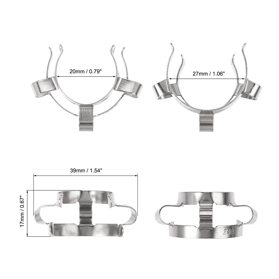 3 x Joint Clip Labor Klammern für 24/29mm 24/40mm Glaskonusgelenke Laborklemme - Bild 4 von 4